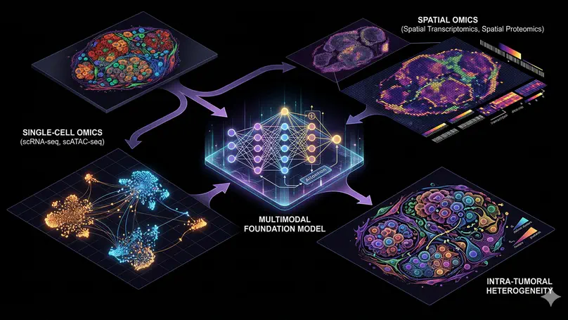 Interrogating intra-tumoral heterogeneity using Multi-modal Foundation models